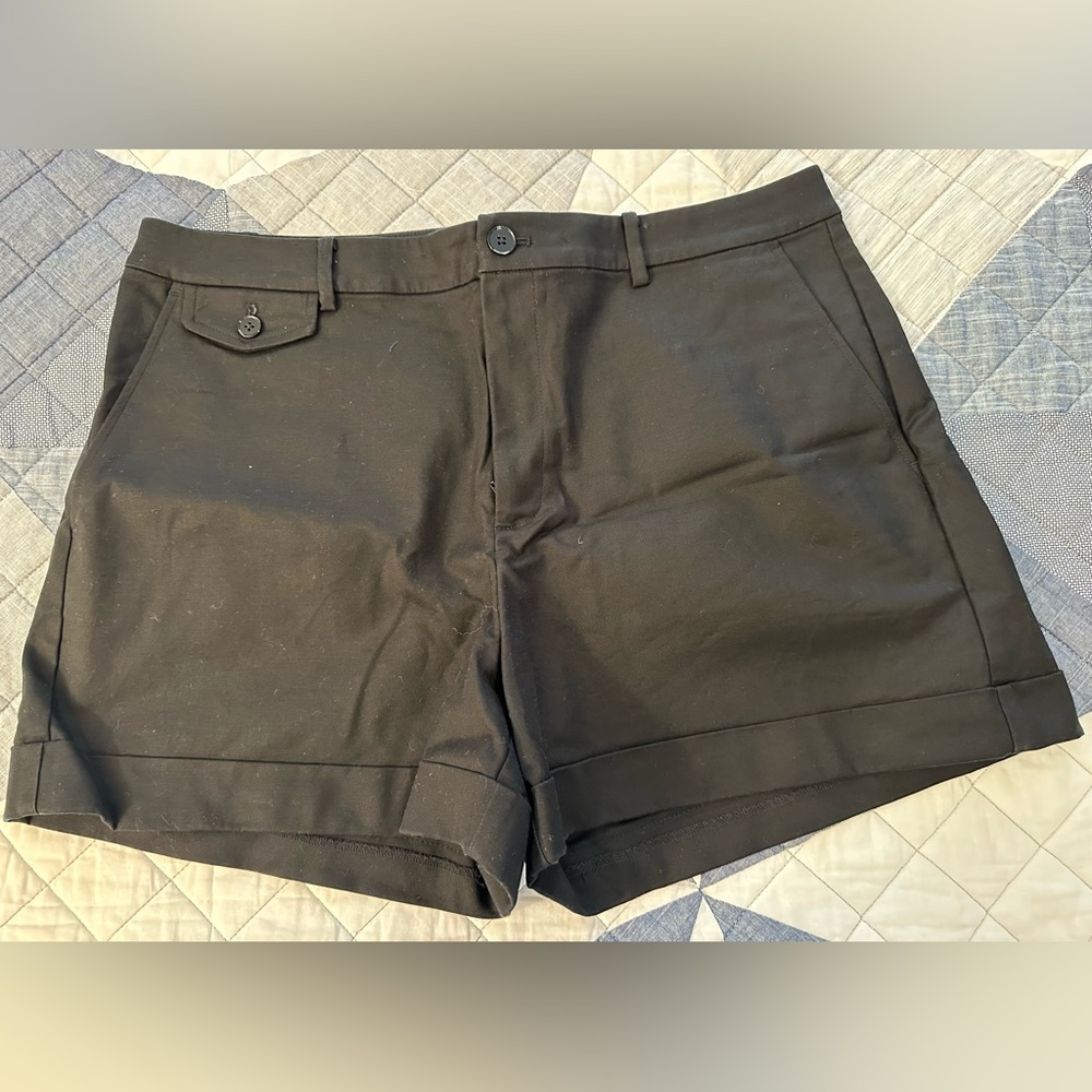 Lauren Ralph Lauren Pleated Double-Faced Cotton Short